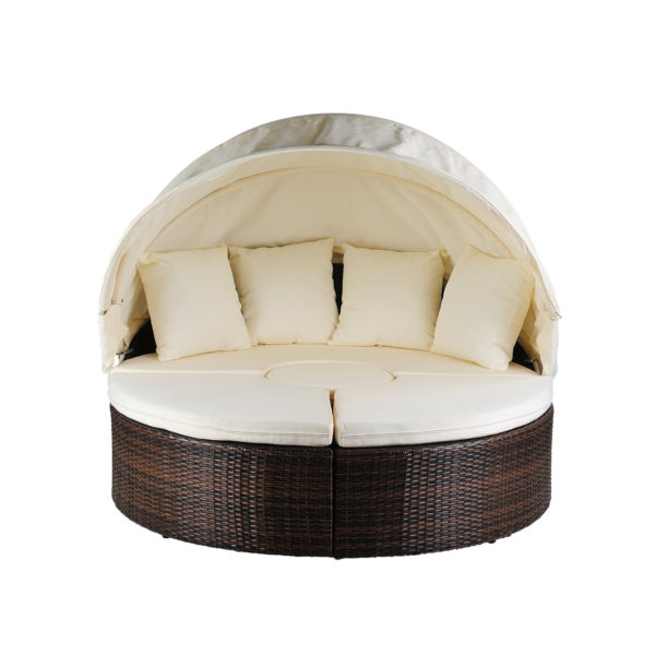 Magari Sole I Round Daybed with Retractable Canopy - Image 4
