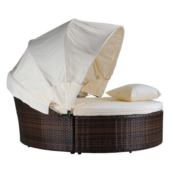Magari Sole I Round Daybed with Retractable Canopy - Image 5