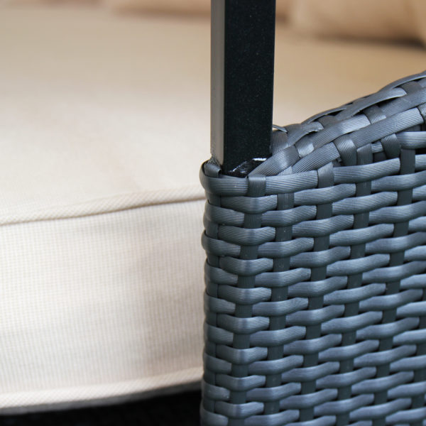 Magari Sole II Outdoor Patio Round Daybed with Retractable Canopy - Image 9