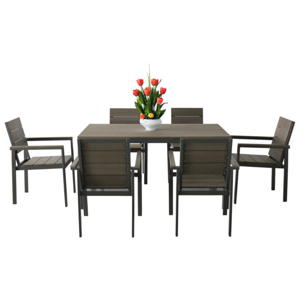 Magari Corte I Outdoor Dining Set, 7 Pieces - Image 7