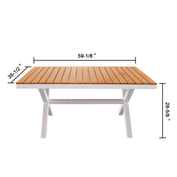 Magari Corte II Outdoor Dining Set, 5 Pieces - Image 7