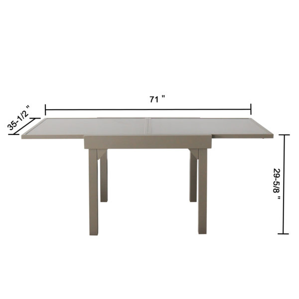 Magari Corte Ingrandire I Outdoor Dining Set, 5 Pieces - Image 6