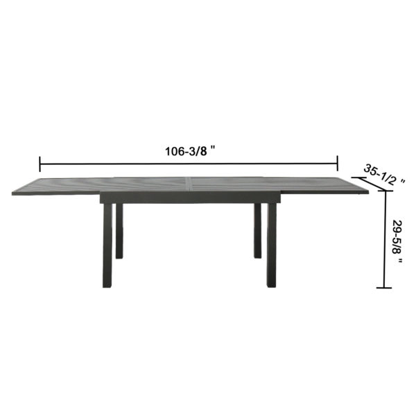 Magari Corte Ingrandire III Outdoor Dining Set, 7 Pieces - Image 6