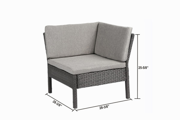 Magari Spiaggia Couch Sectional Sofa Set, 6 Pieces - Image 8