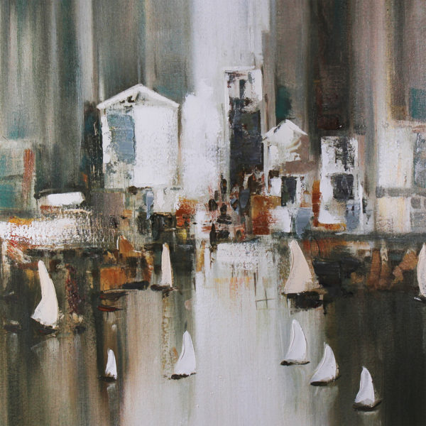 "Fog City" Oil Painting - Image 4