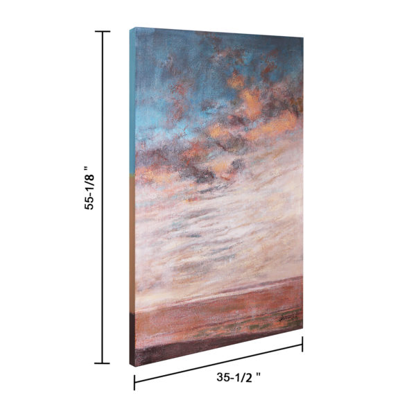 "Sunset Beach" Oil Painting - Image 3