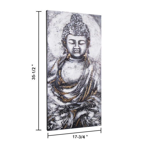 "Peace Buddha" Oil Painting - Image 3