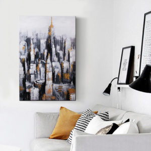 "Golden City I" Oil Painting