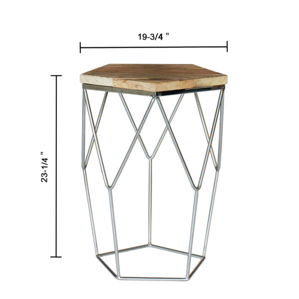 Magari Pentagono Lato Side Table - Image 4