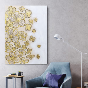 "Yellow Flower" Acrylic Painting