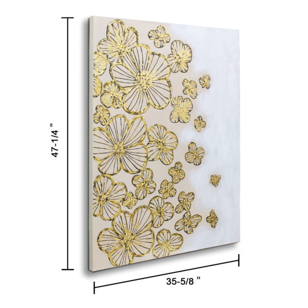 "Yellow Flower" Acrylic Painting - Image 3