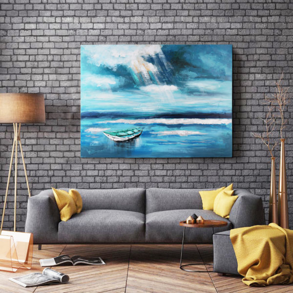 "Travel of Life" Acrylic Painting - Image 4