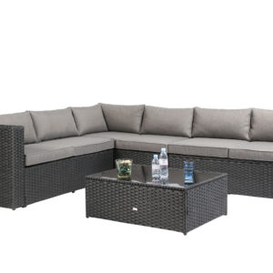 Baner Garden "Nat" PE Wicker Sectional Sofa Patio Set