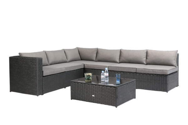 Baner Garden "Nat" PE Wicker Sectional Sofa Patio Set
