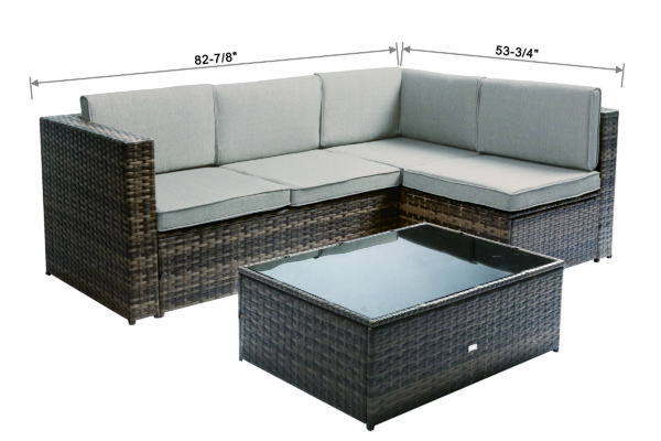 Baner Garden "Nat" PE Wicker Patio Set - Image 10