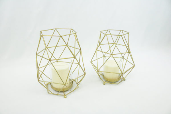 Magari Furniture "Lieve" Geometric Hurricane Candleholder - Image 5