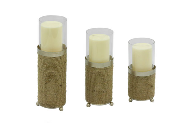 Magari "Lieve" Hurricane Candleholders with Rope - Image 2