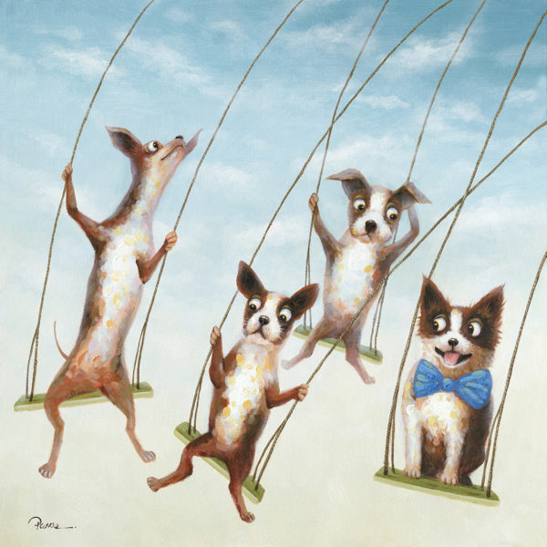 "Swingin Friends" Oil Painting - Image 2
